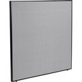 Global Industrial 60-1/4W x 60H Office Partition Panel, Gray 238639GY